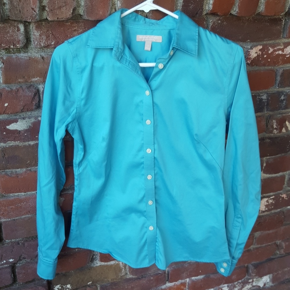 Banana Republic Non-iron Fitted Shirt Size 6